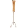 Handharke mit Holzgriff, Edelstahl