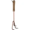 Handharke mit Holzgriff, Kupfer