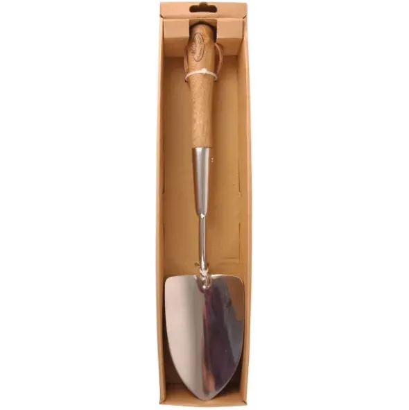 Handschaufel / Blumenkelle mit langem Stiel, Edelstahl