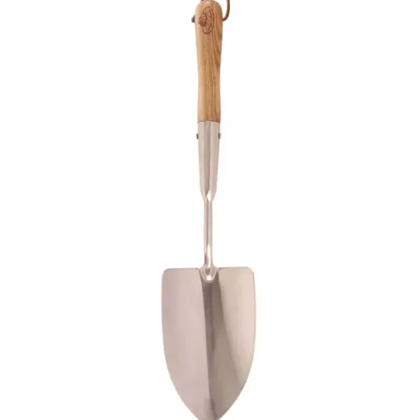 Handschaufel / Blumenkelle mit langem Stiel, Edelstahl