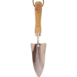 Handschaufel mit Holzgriff und Skala, Edelstahl