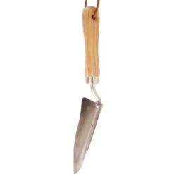Handschaufel mit Holzgriff und Skala, Edelstahl