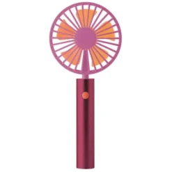 Handventilator FLOW - Akku Ventilator mit Standfuß, berry-orange