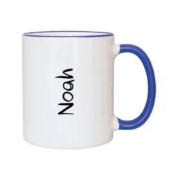 Henkeltasse mit Name - Namenstasse dunkelblau