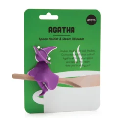 Hexe Löffelhalter & Topfdeckelwächter AGATHA lila