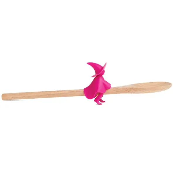 Hexe Löffelhalter & Topfdeckelwächter AGATHA pink