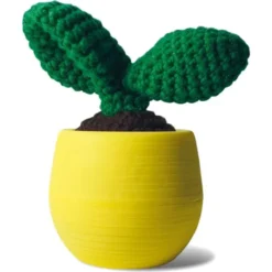 Häkelkaktus im Topf, DIY Häkel Set - Leaf