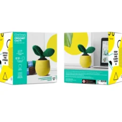 Häkelkaktus im Topf, DIY Häkel Set - Leaf