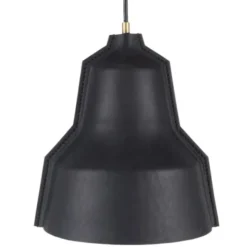 Hängeleuchte LLOYD, Leder schwarz