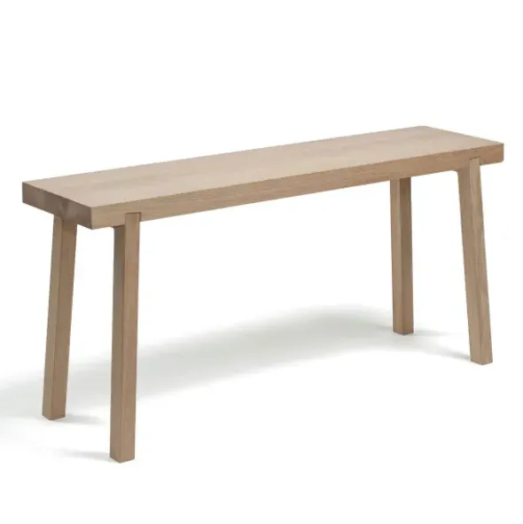 HockerBank Eichenholz - massive Design Holzbank 95 cm
