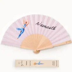 Holzfächer Seide - Handfächer Namaste