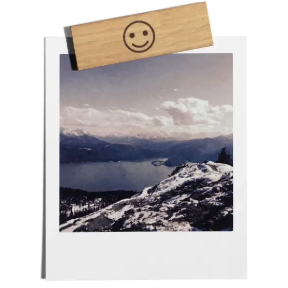 Holzmagnete eckig Smiley 6er-Set - Magnete mit Motiv