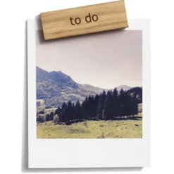 Holzmagnete eckig Words 6er-Set - Magnete mit Spruch