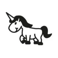 Holzstempel Mini - Elfi Einhorn