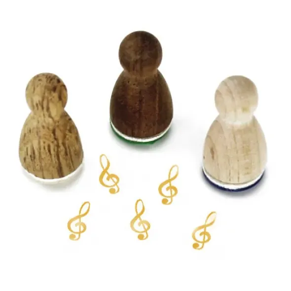 Holzstempel Mini - Notenschlüssel