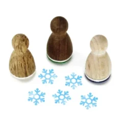 Holzstempel Mini - Schneeflocken