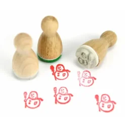Holzstempel Mini - Schneemann