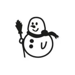 Holzstempel Mini - Schneemann