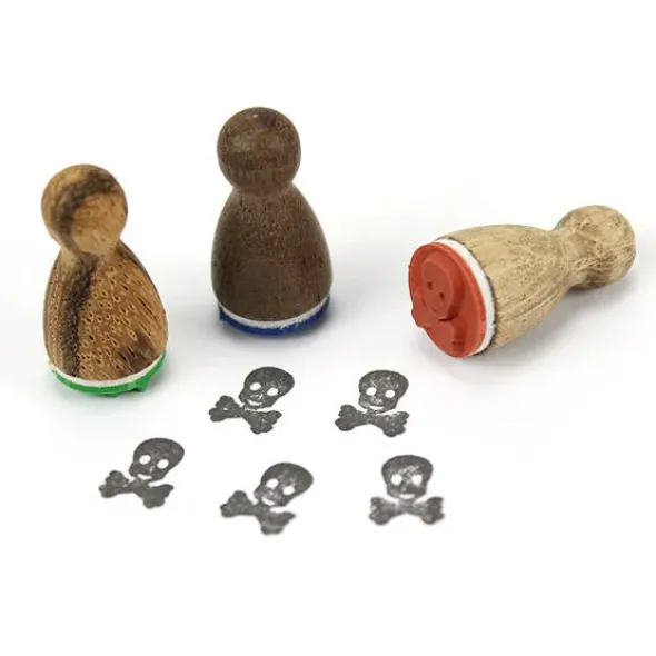 Holzstempel Mini - Totenkopf