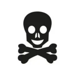Holzstempel Mini - Totenkopf