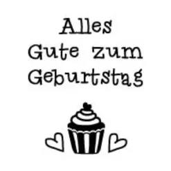 Holzstempel / Motivstempel L - Alles Gute zum Geburtstag