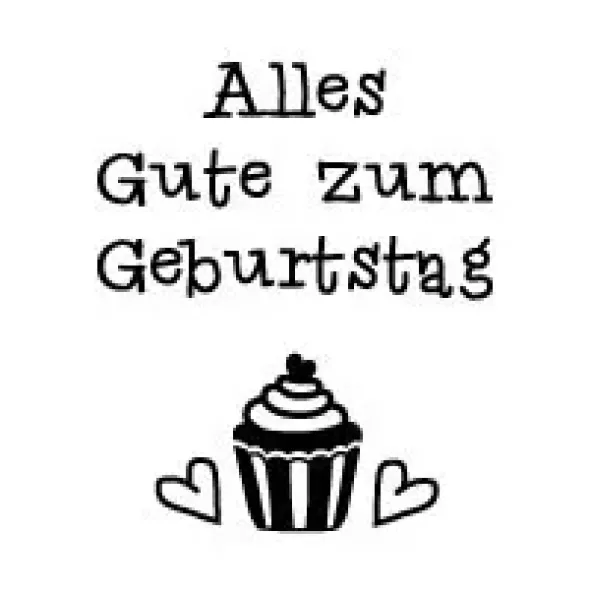 Holzstempel / Motivstempel L - Alles Gute zum Geburtstag