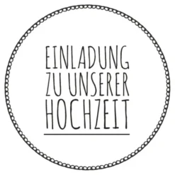 Holzstempel / Motivstempel L Einladung Hochzeit