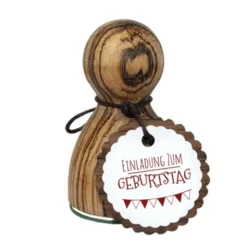 Holzstempel / Motivstempel L - Geburtstagseinladung