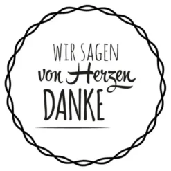 Holzstempel / Motivstempel L ...von Herzen Danke