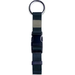 Jackenhalter mit Clip für Tasche oder Rucksack dunkelblau