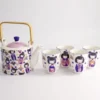 Japanisches Tee Geschirr Set – Teekanne mit Teesieb und 4 Teebechern