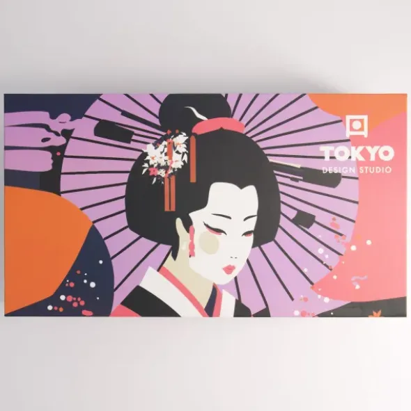Japanisches Tee Geschirr Set – Teekanne mit Teesieb und 4 Teebechern