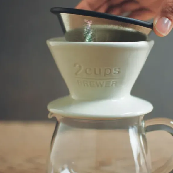 Kaffeefilter 2cups aus Edelstahl