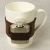 Kaffee mit Schuss - Tasse mit Flachmann