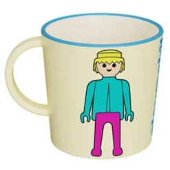 Kaffeetasse Playmobil weiß FLUO