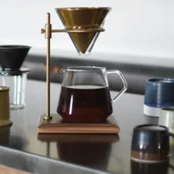 Kaffeezubereiter - Kanne mit Filter und Ständer - Brewer Stand Set 4Cups