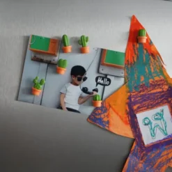 Kaktus Magnete CACNET 6er-Set, orange-grün