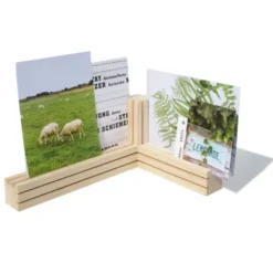 Kartenhalter TRI - Bilderhalter aus Holz für Fotos & Postkarten