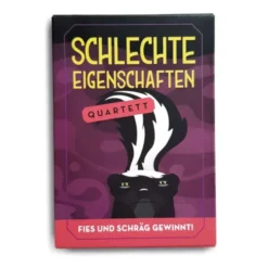 Kartenspiel - Schlechte Eigenschaften Quartett