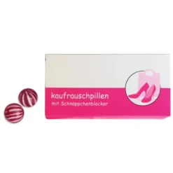 Kaufrauschpillen mit Beipackzettel gegen Amokshoppen