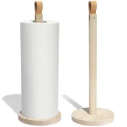 Küchenrollenhalter Holz freistehend – Papierrollenhalter STRAIGHT aus Eschenholz