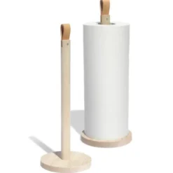 Küchenrollenhalter Holz freistehend – Papierrollenhalter STRAIGHT aus Eschenholz
