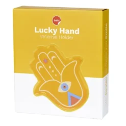 Keramik Räucherstäbchenhalter - Lucky Hand, gelb