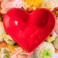 Keramik Schale LOVE - Herz rot