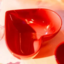 Keramik Schale LOVE - Herz rot