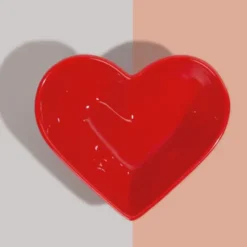 Keramik Schale LOVE - Herz rot