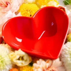 Keramik Schale LOVE - Herz rot