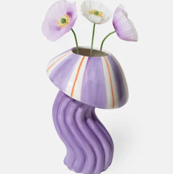 Keramikvase Jellyfish - Qualle, lila
