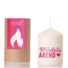 Kerze - Mädelsabend pink