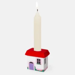 Kerzenhalter COTTAGE aus Keramik – Kerzenständer in Hausform